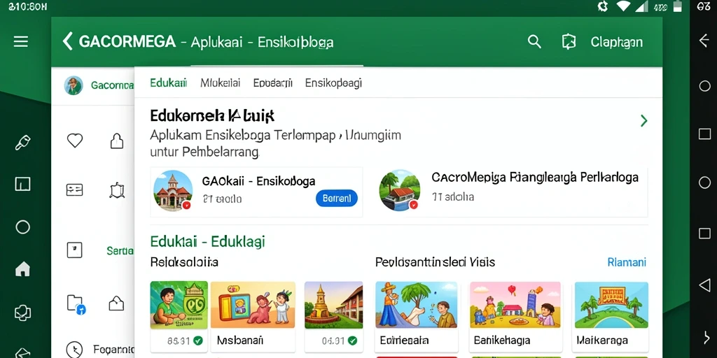Tampilan antarmuka utama GACORMEGA yang informatif dan menarik.