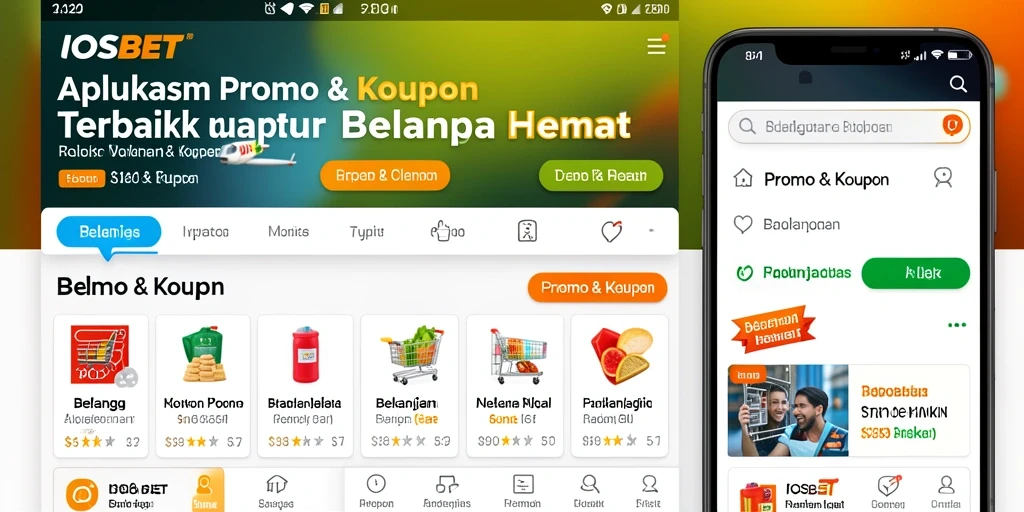 Antarmuka aplikasi IOSBET yang menampilkan penawaran menarik.