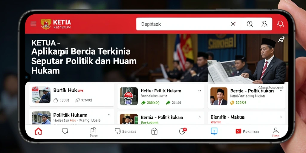 Tampilan antarmuka aplikasi KETUA yang menarik dan fungsional.