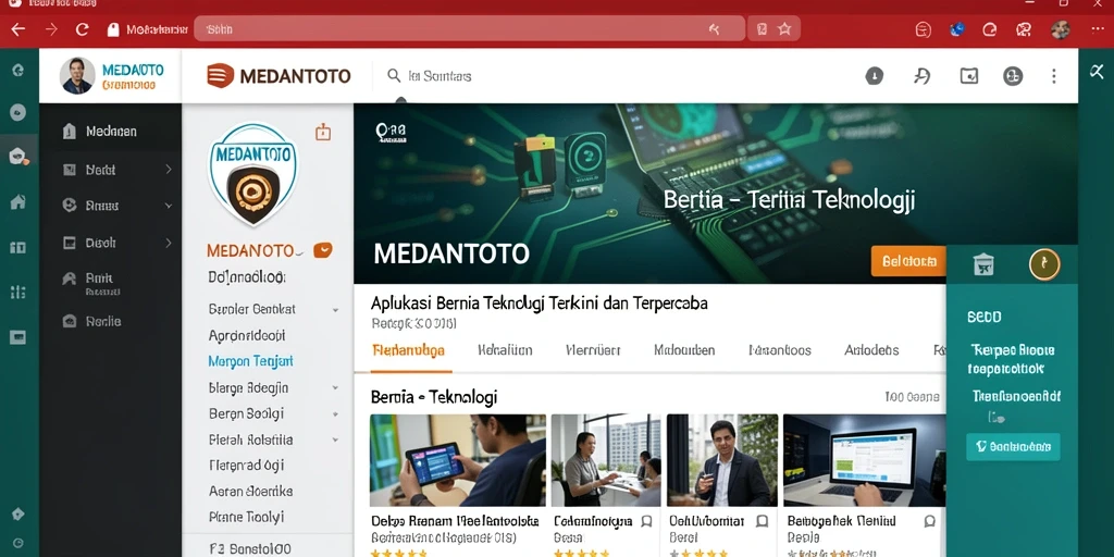 Tampilan antarmuka MEDANTOTO yang modern dan menarik.
