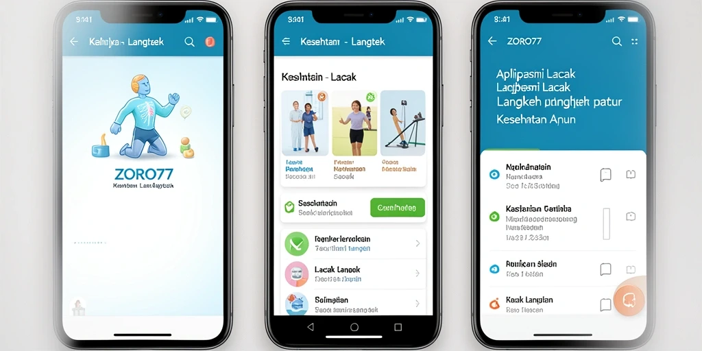 Tampilan antarmuka pengguna ZORO77 yang intuitif dan sederhana.